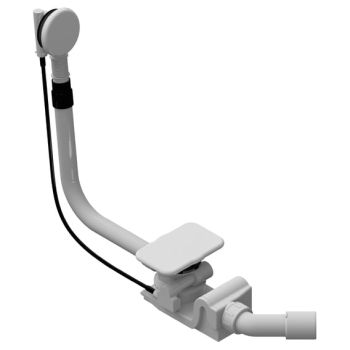  - KALDEWEI ASYMMETRIC DUO zestaw odpływowo-przelewowy KA 4060 kompletny zestaw biały 687772040001 - 687772040001 - Łazienki Szydłowski