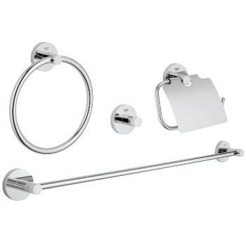 - GROHE-ESSENTIALS zestaw akcesoriów łazienkowych chrom 40776001 - 40776001 - Łazienki Szydłowski
