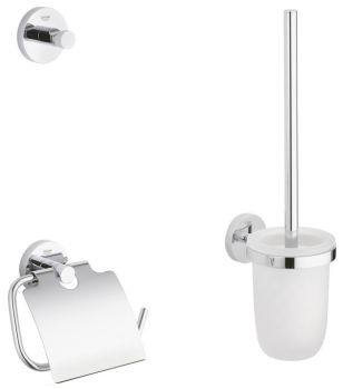 - GROHE-ESSENTIALS zestaw akcesoriów łazienkowych chrom 40407001 - 40407001 - Łazienki Szydłowski