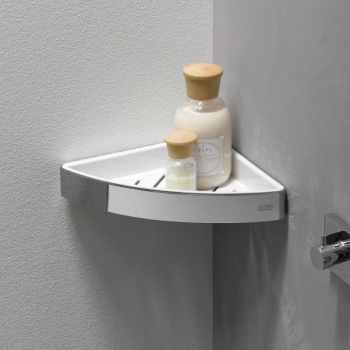  - EMCO LOFT półka prysznicowa narożna chrom / biały 054500103 - 054500103 - Łazienki Szydłowski