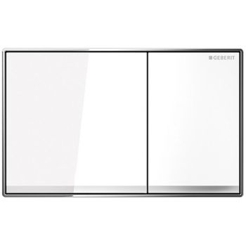 - GEBERIT Sigma 60 Przycisk spłukujący szkło kolor biały 115640SI1 - 115.640.SI.1 - Łazienki Szydłowski