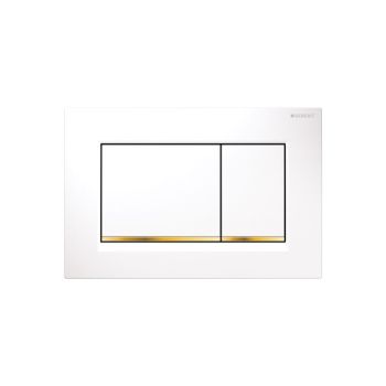 - GEBERIT Sigma 30 przycisk spłukujący biały/złoty/biały 115883KK1 - 115.883.KK.1 - Łazienki Szydłowski