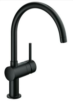 - GROHE-Minta bateria kuchenna kolor czarny 32917KS0 - 32917KS0 - Łazienki Szydłowski