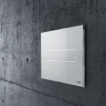 TECElux Mini przycisk spłukujący do WC z uruchamianiem elektronicznym szkło białe 9240960 9240960 od 
