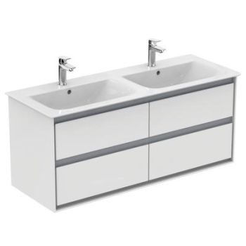  - IDEAL STANDARD CONNECT AIR Umywalka podwójna 124x46x16,5cm biała E027301 - E027301 - Łazienki Szydłowski