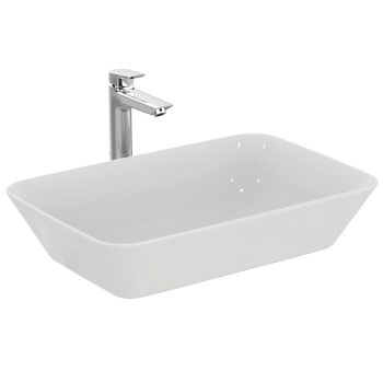 - IDEAL STANDARD CONNECT AIR Umywalka nablatowa prostokątna 60x40 cm biała E034801 - E034801 - Łazienki Szydłowski