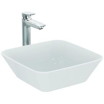 - IDEAL STANDARD CONNECT AIR Umywalka nablatowa kwadratowa 40x40x13,5 cm E034701 - E034701 - Łazienki Szydłowski