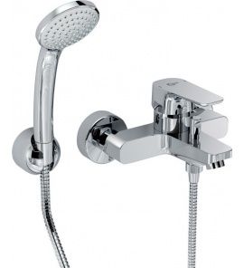 - IDEAL STANDARD CERAFLEX Bateria wannowa ścienna z zestawem prysznicowym chrom B1722AA - B1722AA - Łazienki Szydłowski