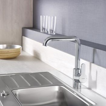  - HANSA PRIMO bateria kuchenna chrom 49202203 - 49202203 - Łazienki Szydłowski