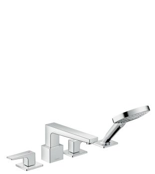 - HANSGROHE Metropol 4-otworowa bateria wannowa chrom 32552000 - 32552000 - Łazienki Szydłowski