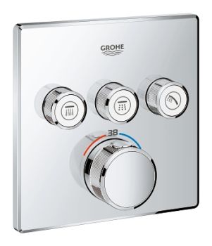  - GROHE-SmartControl Bateria termostatyczna do obsługi trzech wyjść wody chrom 29126000 - 29126000 - Łazienki Szydłowski