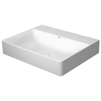  - DURAVIT DuraSquare Umywalka szlifowana 60x47 cm biały połysk z powłoką wondergliss 23536000791 - 23536000791 - Łazienki Szydłowski