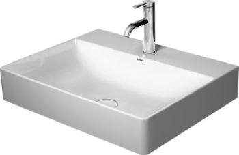  - DURAVIT DuraSquare Umywalka szlifowana 60x47 cm biały połysk z powłoką wondergliss 23536000711 - 23536000711 - Łazienki Szydłowski