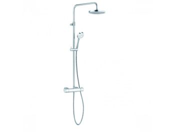  - KLUDI LOGO Dual Shower System zestaw prysznicowy termostatyczny chrom 680950500 - 6809505-00 - Łazienki Szydłowski