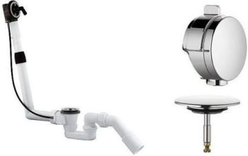  - KLUDI ROTEXA MULTI Zestaw odpływowo-przelewowy chrom 2120005N00 - 2120005N-00 - Łazienki Szydłowski