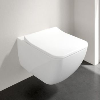  - VILLEROY&BOCH Venticello WC wiszące z deską wolnoopadającą 37 x 56 cm biała 4611RS01 - 4611RS01 - Łazienki Szydłowski