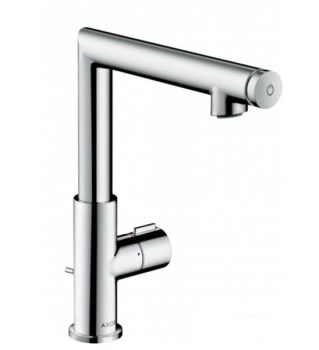  - Axor Uno bateria umywalkowa Select 220, z automatycznym kompletem odpływowym chrom 45016000 - 45016000 - Łazienki Szydłowski