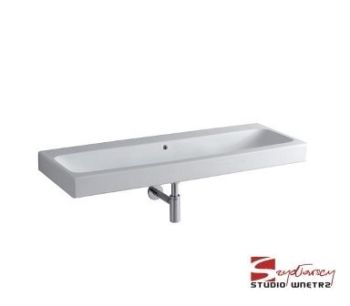  - GEBERIT iCon Umywalka 120x48,5 cm, bez otworu, z przelewem biała z powłoką Keratect 124025600 - 124025600 - Łazienki Szydłowski