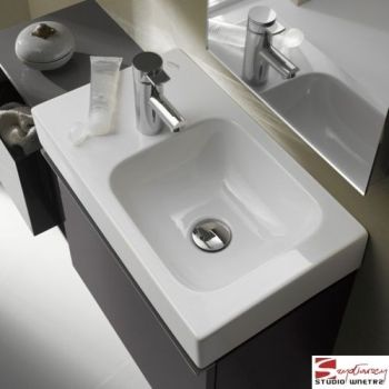  - GEBERIT iCON XS Umywalka 53 x 31 cm z otworem po lewej stronie, bez przelewu biała 124153000 - 124153000 - Łazienki Szydłowski