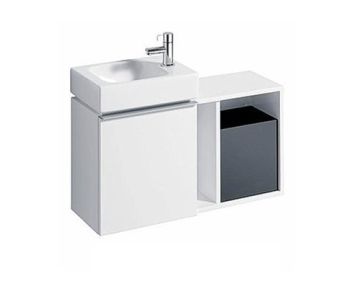  - GEBERIT iCON XS Szafka wisząca boczna 37x27,3 cm biały połysk 502325011 - 502.325.01.1 - Łazienki Szydłowski