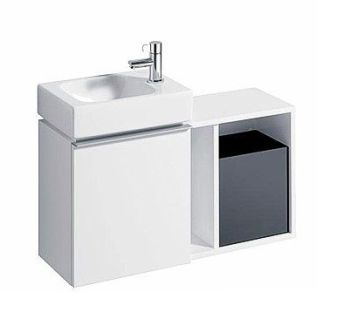  - GEBERIT iCON XS Szafka wisząca boczna 37x24,5 cm, biały połysk 502324011 - 502.324.01.1 - Łazienki Szydłowski