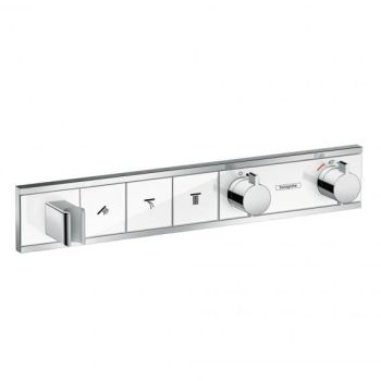 - HANSGROHE Bateria termostatyczna RainSelect do 3 odbiorników biały/chrom 15356400 - 15356400 - Łazienki Szydłowski