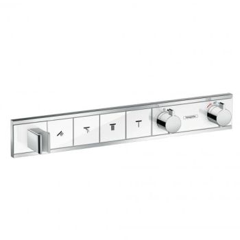 - HANSGROHE Rainselect Bateria termostatyczna do 4 odbiorników biały/chrom 15357400 - 15357400 - Łazienki Szydłowski