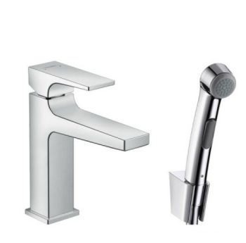 - HANSGROHE Metropol bateria umywalkowa 110 ze słuchawką Bidette i wężem chrom 32522000 - 32522000 - Łazienki Szydłowski