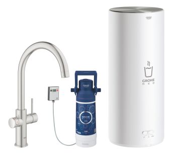  - GROHE-Red Duo bateria kuchenna i boiler w rozmiarze L stal nierdzewna 30079DC1 - 30079DC1 - Łazienki Szydłowski