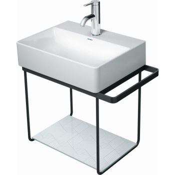 - DURAVIT DuraSquare Stelaż metalowy wiszący 51,6 x 33,3 cm czarny mat 0031104600 - 0031104600 - Łazienki Szydłowski