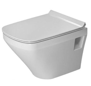  - DURAVIT DuraStyle Miska toaletowa wisząca Compact Rimless 37 x 48 cm biały połysk z powłoką wondergliss 25710900001 - 25710900001 - Łazienki Szydłowski