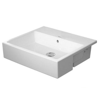  - DURAVIT Vero Air Umywalka półblatowa 55x47 cm biały połysk z powłoką wondergliss 03825500601 - 03825500601 - Łazienki Szydłowski