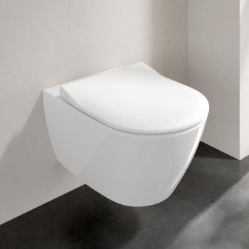 - VILLEROY&BOCH Subway 2.0 Miska WC wisząca z deską wolnoopadającą biały 5614R2R1 - 5614R2R1 - Łazienki Szydłowski