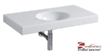  - GEBERIT PRECIOSA 2 Umywalka 90 x 50 cm, bez otworu, bez przelewu biała 123291000 - 123291000 - Łazienki Szydłowski