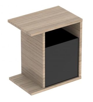  - GEBERIT iCON XS Szafka wisząca boczna 37x24,5 cm, dąb naturalny 502324JH1 - 502.324.JH.1 - Łazienki Szydłowski