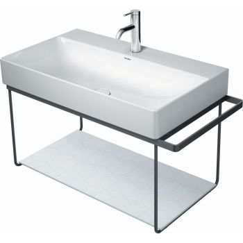 - DURAVIT DuraSquare Stelaż metalowy wiszący 86,5x45,1 cm czarny mat 0031124600 - 0031124600 - Łazienki Szydłowski