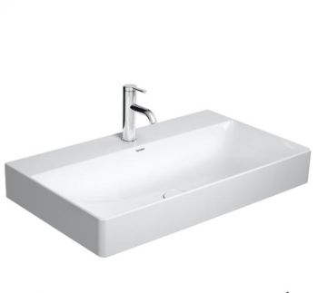 DURAVIT DuraSquare Umywalka szlifowana 80x47 cm biały połysk z powłoką wondergliss 23538000711 23538000711 od 