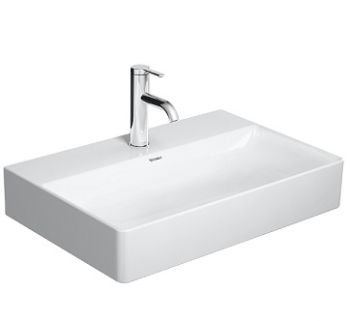  - DURAVIT DuraSquare Umywalka Compact szlifowana 60x40 cm biały połysk 2356600071 - 2356600071 - Łazienki Szydłowski