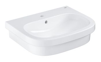 - GROHE-Euro Ceramic Umywalka nablatowa 60x48 cm biała z powłoką PureGuard 3933700H - 3933700H - Łazienki Szydłowski