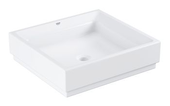 - GROHE-Cube Ceramic Umywalka 50x47 cm biała z powłoką PureGuard 3948100H - 39 481 00H - Łazienki Szydłowski