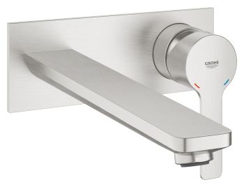  - GROHE-Lineare 2-otworowa bateria umywalkowa wysięg wylewki 20,7 cm kolor stal nierdzewna 23444DC1 - 23444DC1 - Łazienki Szydłowski