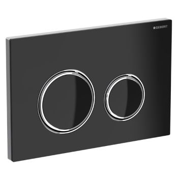 - GEBERIT Sigma 21 Przycisk spłukujący szkło czarne / ramka chrom 115884SJ1 - 115.884.SJ.1 - Łazienki Szydłowski