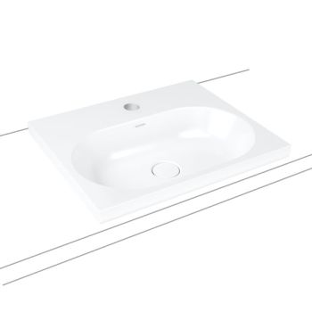  - KALDEWEI Centro 3055 Umywalka wpuszczana w blat 60 x 50 x 4 cm bez przelewu, z powierzchnią uszlachetnioną, biała 902806013001 - 902806013001 - Łazienki Szydłowski