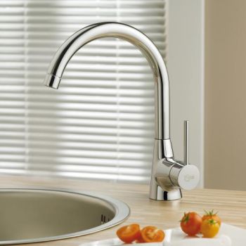 - IDEAL STANDARD Nora Bateria kuchenna wysoka wylewka, obrotowa, chrom B9328AA - B9328AA - Łazienki Szydłowski