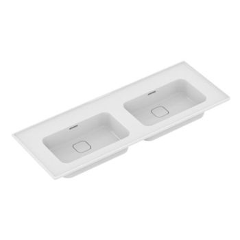  - IDEAL STANDARD Strada II Umywalka meblowa  podwójna 124x46 cm, z przelewem, bez otworu na baterię, biała T363601 - T363601 - Łazienki Szydłowski