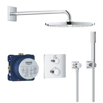 - GROHE-Grohtherm kompletny zestaw prysznicowy chrom 34730000 - 34730000 - Łazienki Szydłowski