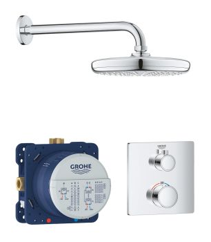 - GROHE-Grohtherm Perfect z Tempesta 210 Zestaw prysznicowy chrom 34728000 - 34728000 - Łazienki Szydłowski