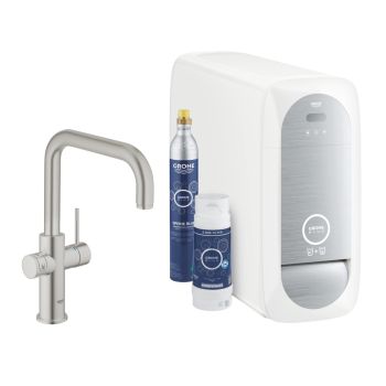 - GROHE-Blue Home Bateria kuchenna z funkcją filtra Kolor stal nierdzewna 31456DC1 - 31456DC1 - Łazienki Szydłowski