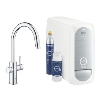 - GROHE-Blue Home bateria kuchenna z funkcją filtra chrom 31541000 - 31541000 - Łazienki Szydłowski