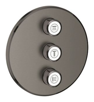 - GROHE-SmartControl Potrójny zawór odcinający kolor brushed hard graphite 29122AL0 - 29122AL0 - Łazienki Szydłowski